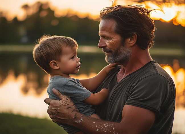 父爱 故事（父爱故事50字）