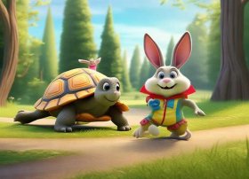 新编儿童故事龟兔赛跑自己编，编新故事龟兔赛跑200