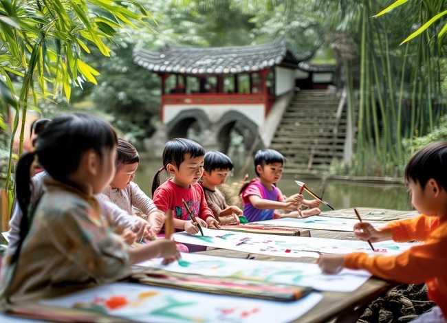 幼儿园水墨画课程故事，幼儿园水墨画课程故事分享