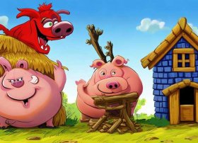 英文故事三只小猪视频 英文版三只小猪的故事视频