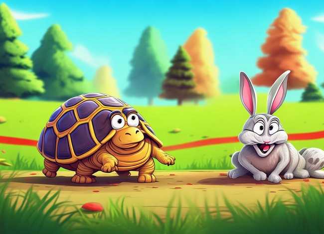 少儿英语故事，少儿英语故事龟兔赛跑