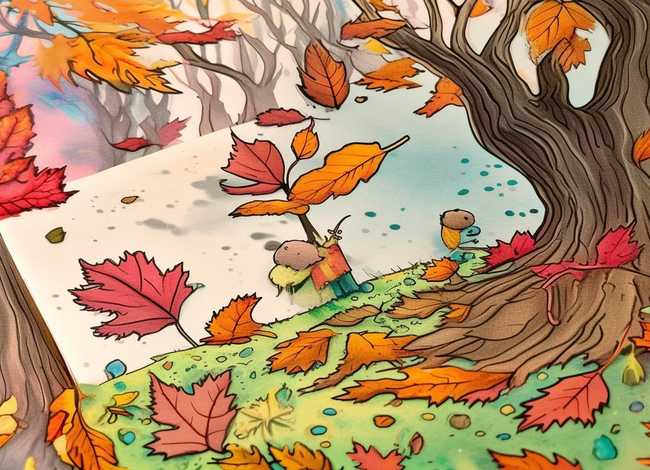 落叶的故事、落叶的故事绘本