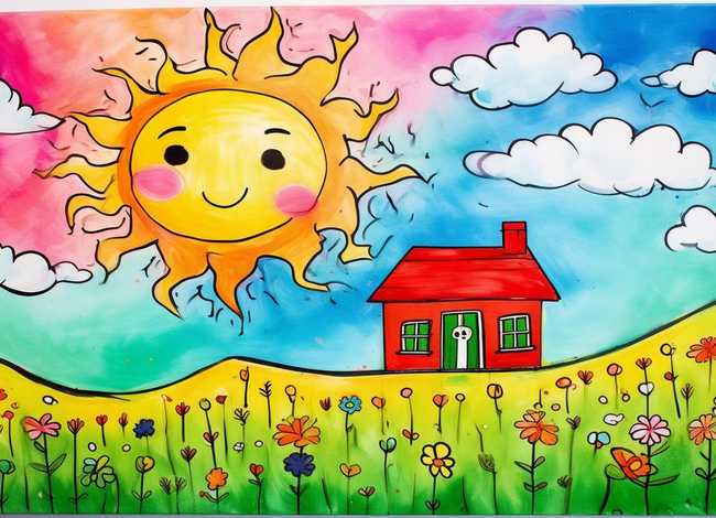 我的朋友儿童画 我的朋友儿童画简单