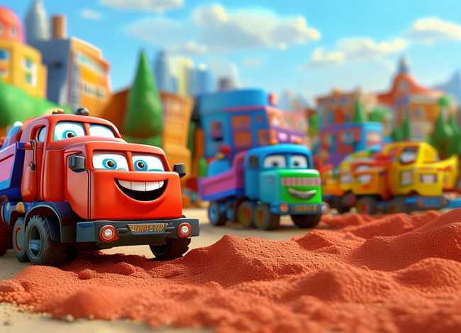 翻斗车儿童故事动画片；儿童版翻斗车动画片