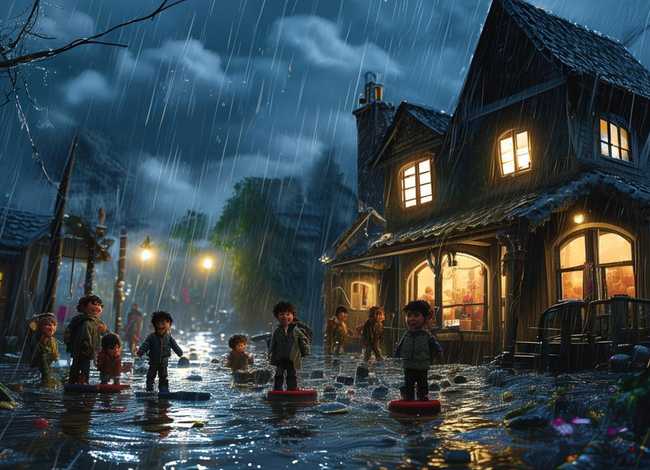 童年台风天趣事、台风天的故事