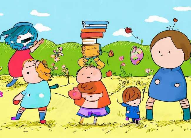 儿童连环画图片4张简单搞笑（儿童连环画6张简单手绘）