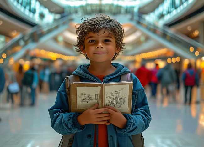 商场男孩的故事；与商场的故事