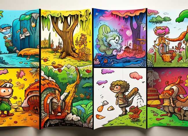 幼儿连环故事简笔画 - 幼儿故事连环简笔画4格 幼儿连环故事简笔画 - 幼儿故事连环简笔画4格