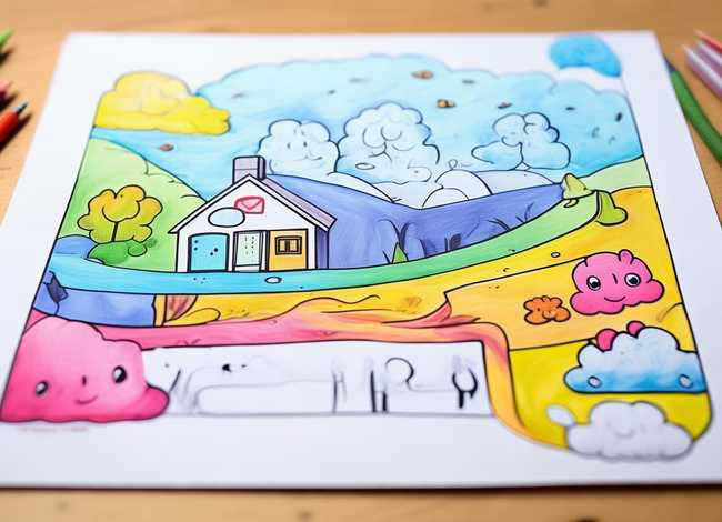 儿童填色故事打印版简单，儿童填色画打印版简单