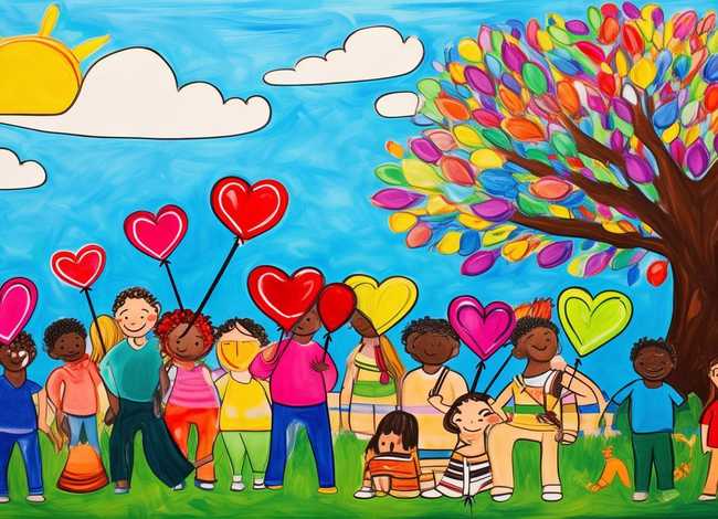 感恩主题儿童绘画 - 感恩主题儿童绘画图片