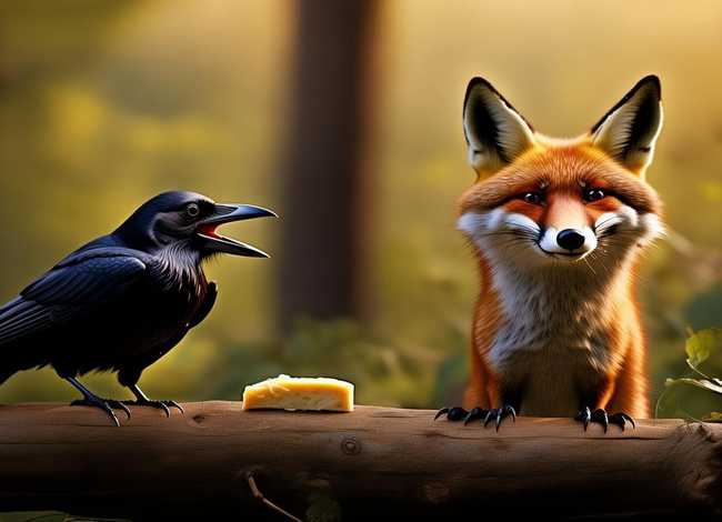 儿童睡前故事寓言故事狐狸与乌鸦、故事大全 睡前故事狐狸和乌鸦