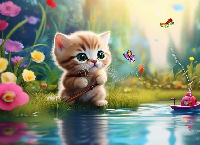 讲幼儿故事视频小猫钓鱼 - 讲幼儿故事视频小猫钓鱼教案