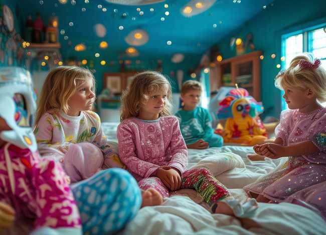 睡衣的故事儿童，有趣的睡衣晚会故事