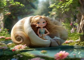 田螺姑娘儿童故事展示图片、田螺姑娘的故事儿童动画片