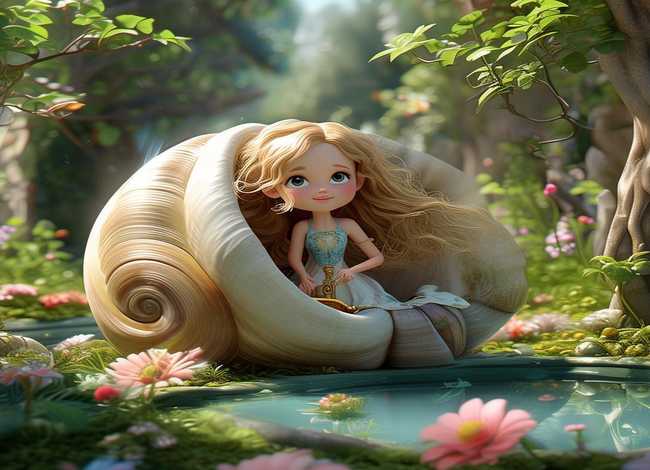 田螺姑娘儿童故事展示图片、田螺姑娘的故事儿童动画片 田螺姑娘儿童故事展示图片、田螺姑娘的故事儿童动画片