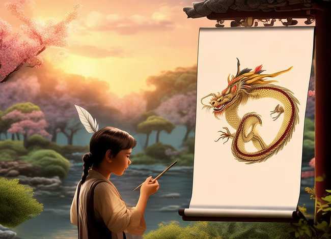 画龙点睛讲故事、画龙点睛讲故事背景图片