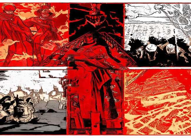 红色故事四宫格 红色故事四宫格手抄报