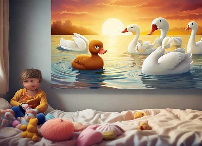 儿童睡前故事丑小鸭；幼儿睡前丑小鸭故事