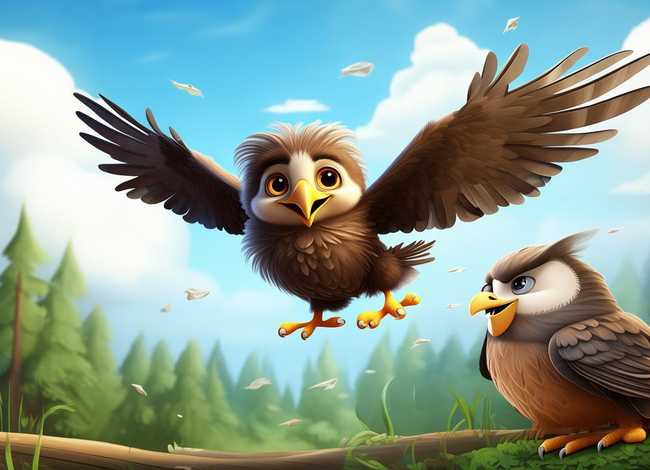 儿童故事小鹰学飞、幼儿故事小鹰学飞视频
