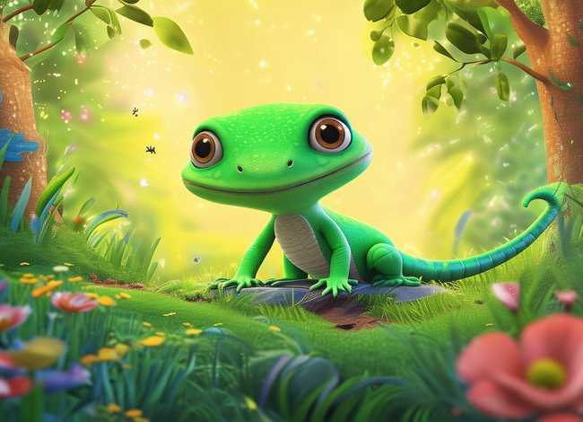 儿童故事3-6岁完整版小壁虎；幼儿故事小壁虎借尾巴图片