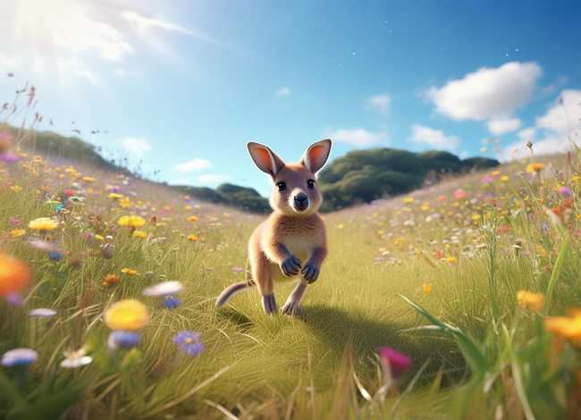 儿童故事小袋鼠的大草原之旅，小袋鼠去旅行的故事