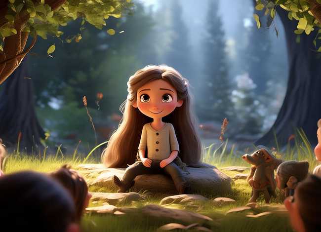 有个动画片里面有个女孩子讲故事（有个动画片里面有个女孩子讲故事叫什么）