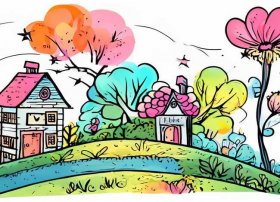 童话故事插图简笔画，童话故事插图简笔画图片