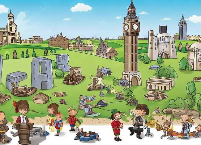 英国历史儿童版（英文版英国历史）