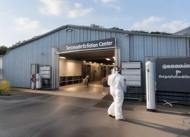 独立的二级洗消中心人员进出流程 - 猪场二级洗消中心