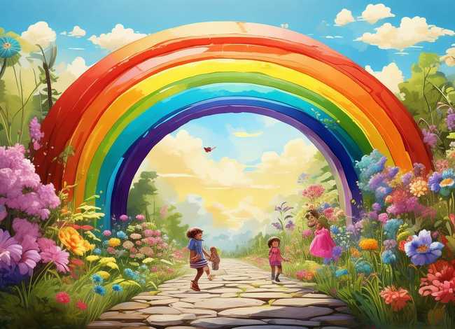 绘本故事花园 绘本故事花园里的彩虹 绘本故事花园 绘本故事花园里的彩虹
