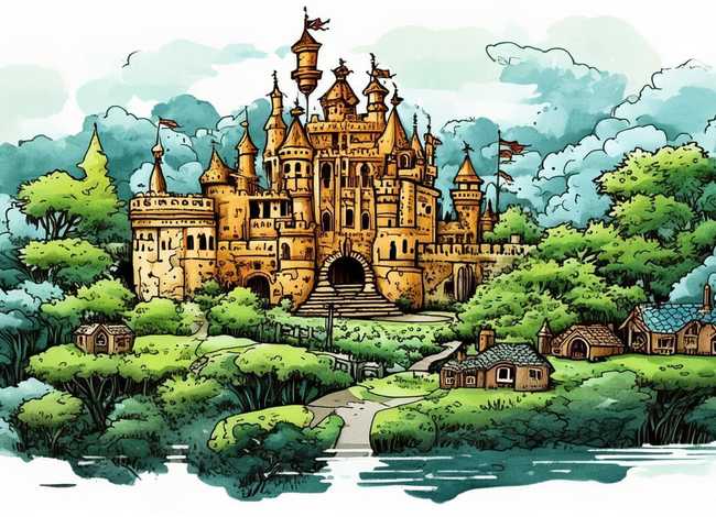 王国主题绘画简笔画、王国主题绘画简笔画怎么画