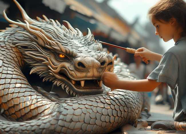 画 龙点睛的故事 - 画龙点睛的故事英文版