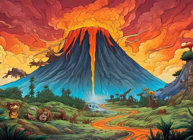 关于火山的故事绘本 关于火山的故事绘本图片