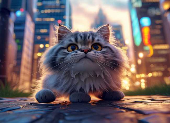 野猫进城儿童故事；幼儿故事野猫的城市导入语