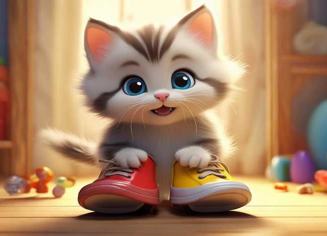儿童故事小猫咪穿鞋子、小猫咪穿鞋子故事内容