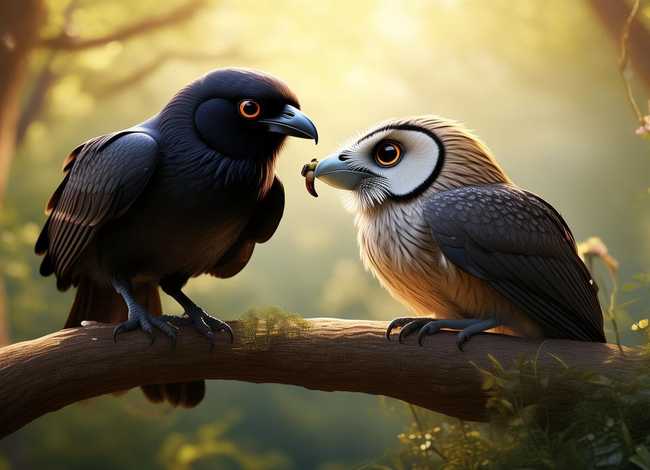 乌鸦反哺的故事绘本 乌鸦反哺的故事绘本图片