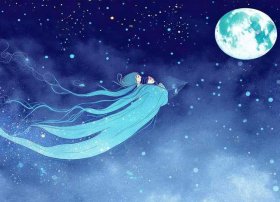 嫦娥奔月儿童画；嫦娥奔月儿童画怎么画