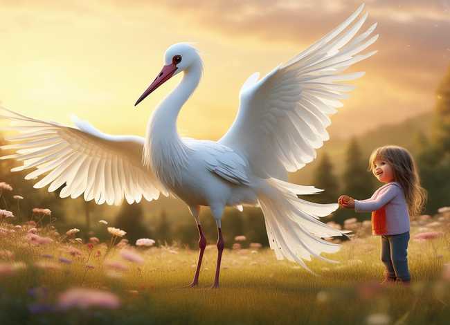 儿童童话故事感恩的鹤；感恩的鹤的故事