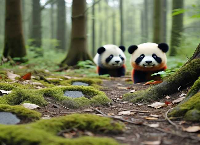 脚印 故事；脚印 故事熊猫灰豆和红豆