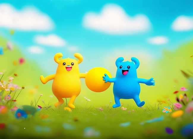 小蓝小黄儿童故事 幼儿绘本故事小黄和小蓝故事图片