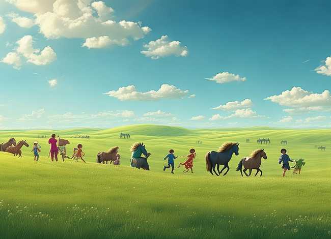 儿童大草原故事；大草原的故事