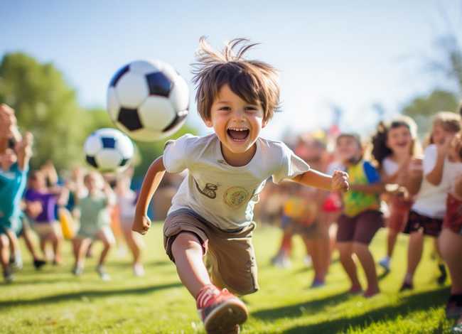 小男孩踢足球故事 - 小男孩踢足球的故事