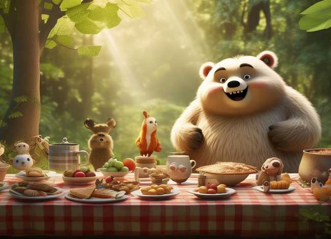 小班故事小熊请客完整故事；小班故事小熊请客完整故事教案