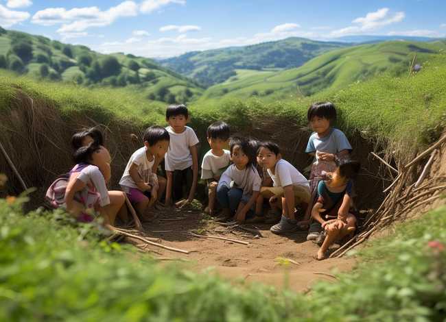 儿童版的地道战全集 地道战少儿动画片全集