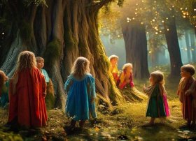 民间神话传说儿童（民间神话传说儿童画）