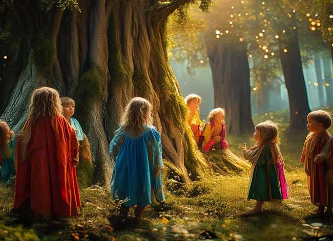 民间神话传说儿童（民间神话传说儿童画）