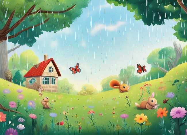 关于春雨的绘本故事，关于春雨的绘本故事图片