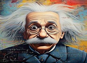 爱因斯坦的绘画、爱因斯坦的绘画怎么画