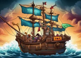 海盗船绘本故事；海盗船长绘本故事