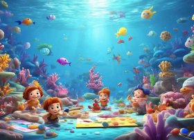 海底儿童画画大全图片、海底儿童画画大全图片可爱